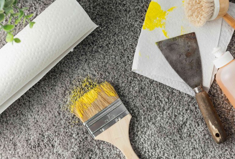 We Asked a Maintenance Pro How to Get Paint Out of Carpet, and We Wish We Knew This Sooner
